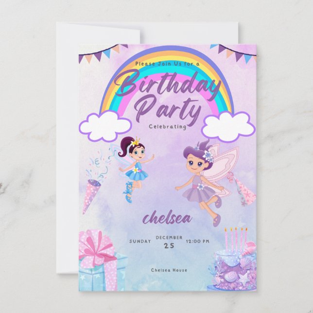 invitation d'anniversaire (Devant)