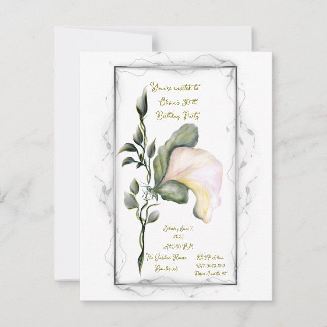 Invitation d'anniversaire (Devant)