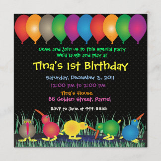 Invitation d'anniversaire : 010 Kiwi