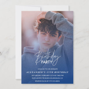 Invitation d'anniversaire 13 ans Fête d'anniversai
