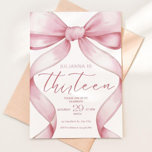 Invitation d'anniversaire 13 ans fille Invitation 