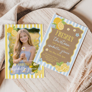 Invitation d'anniversaire 13 ans Fraîchement Treiz