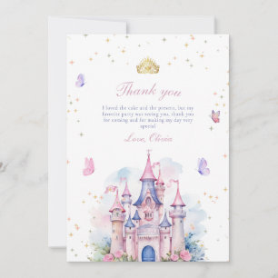 Invitation d'anniversaire 1 an fille château princ