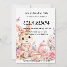 Invitation d'anniversaire 1ère année de la fête du