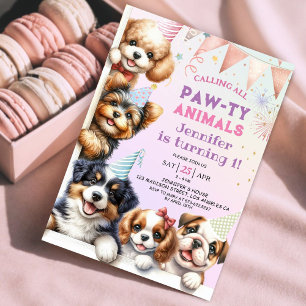 Invitation d'anniversaire 1ère année pour filles a
