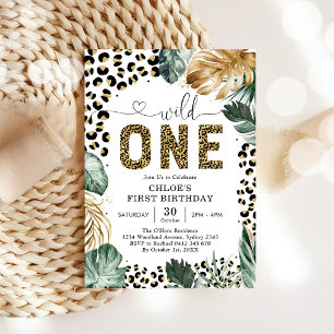 Invitation d'anniversaire 1ère pour les animaux de