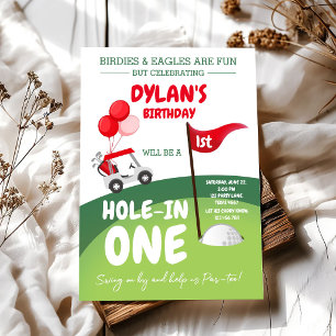 Invitation d'anniversaire 1ère pour un parcours de