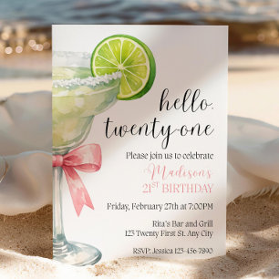 Invitation d'anniversaire 21 ans de Margarita Ruba