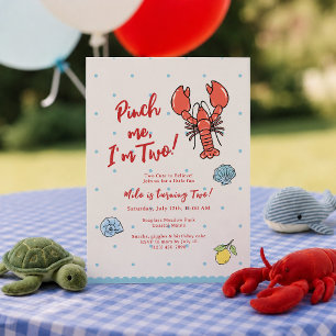 Invitation d'anniversaire 2 ans Pinch Me I'm Two L