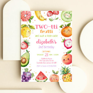 Invitation d'anniversaire 2 ans Two-tti Frutti Fru