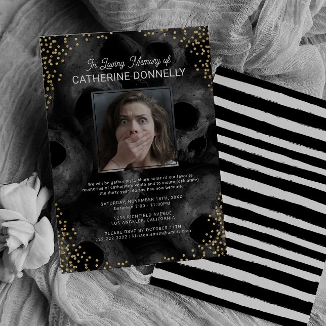 Invitation d'anniversaire 30 ans "Mort à ma jeunes (Créateur téléchargé)