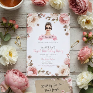 Invitation d'anniversaire 30 ans Princess Diaries 
