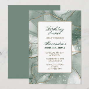 Invitation d'anniversaire 33 ans Dîner d'anniversa