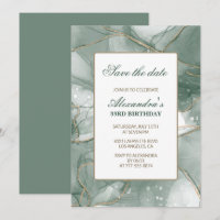 Invitation d'anniversaire 33 ans Économisez la dat