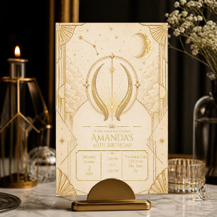 Invitation d'anniversaire 40 ans Taureau Champag