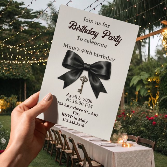 Invitation d'anniversaire 41 ans femmes (Créateur téléchargé)