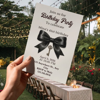 Invitation d'anniversaire 41 ans femmes