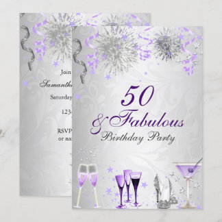Invitation d'anniversaire 50 ans & Fabulosité