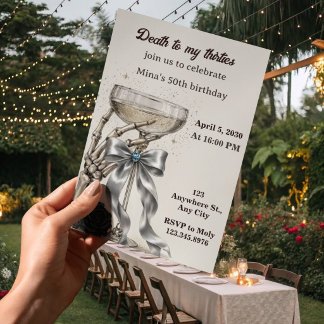 Invitation d'anniversaire 50 ans femmes