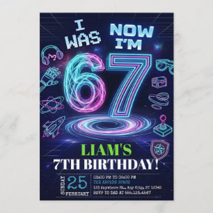 Invitation d'anniversaire 6 7 Meme tendance Six Se