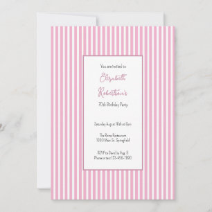 Invitation d'anniversaire 70 ans Minimaliste Rayur