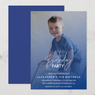 Invitation d'anniversaire 7 ans Fête d'anniversair