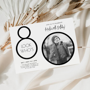 Invitation d'anniversaire 80 ans Photo Moderne