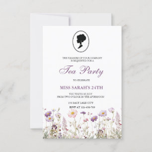 Invitation d'anniversaire à la fête de jardin Rége