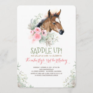 Invitations De Cheval Anniversaires Zazzle Fr