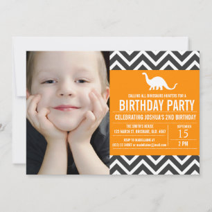 Invitation d'anniversaire à la photo d'Animal Chev