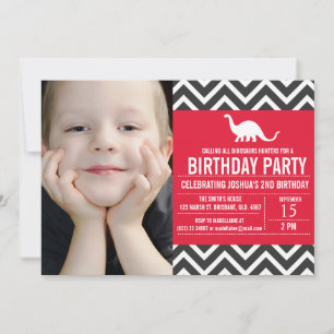 Invitation d'anniversaire à la photo d'Animal Chev