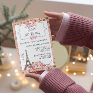 Invitation d'anniversaire à Paris