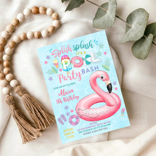 Invitation d'anniversaire à une fête au bord de la
