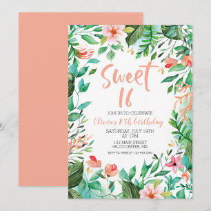 Invitation d'anniversaire Aloha Luau pour un Sweet