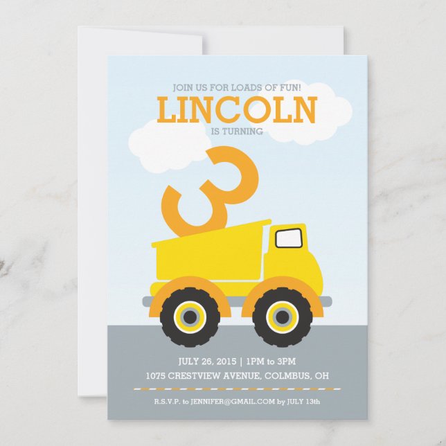 Invitation d'anniversaire amusante (Devant)