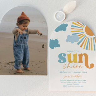 Invitation d'anniversaire Arc Soleil