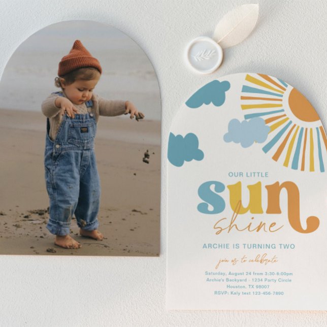 Invitation d'anniversaire Arc Soleil (Créateur téléchargé)