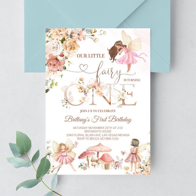 Invitation d'anniversaire au jardin de fleurs sauv (Créateur téléchargé)
