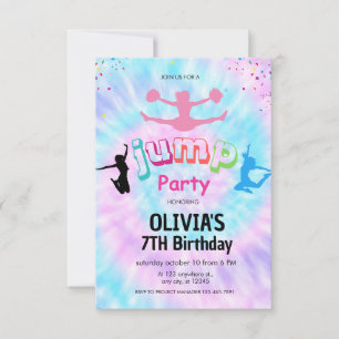 Invitation d'anniversaire au parc de trampoline Ti