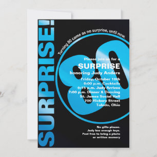 Invitation d'anniversaire audacieuse surprise - Bl