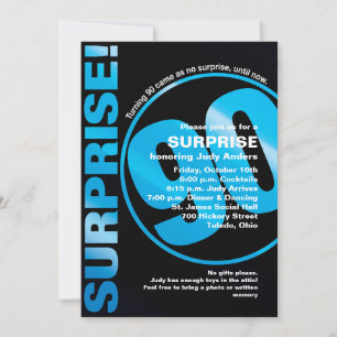 Invitation d'anniversaire audacieuse surprise - Bl