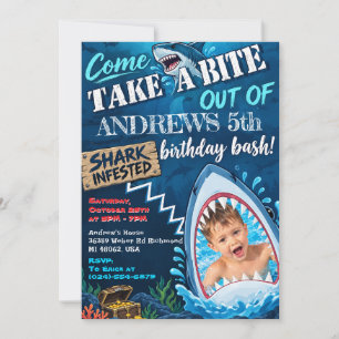 Invitation d'anniversaire avec photo personnelle d