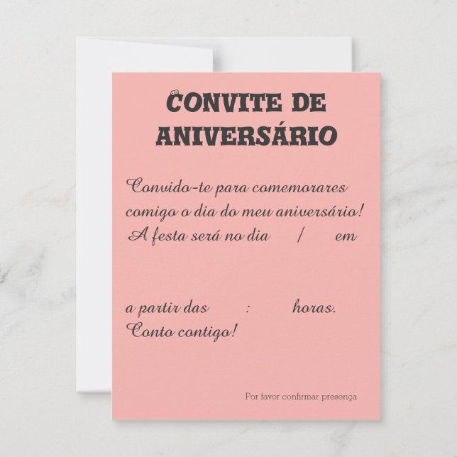 Invitation d'anniversaire Benfica (Dos)