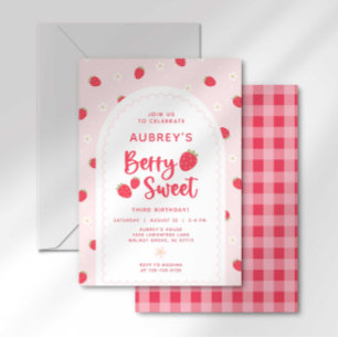 Invitation d'anniversaire Berry Sweet