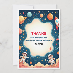 Invitation d'anniversaire Carte de remerciements d