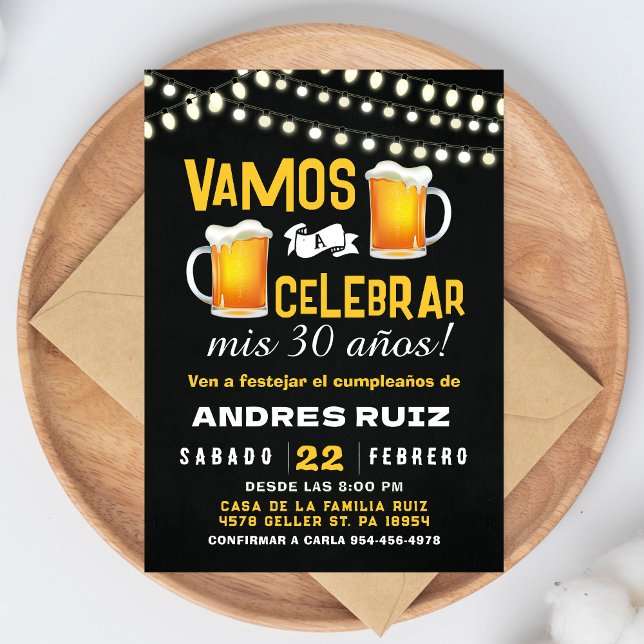 Invitation d'anniversaire Cheers & Beers Invitatio (Créateur téléchargé)