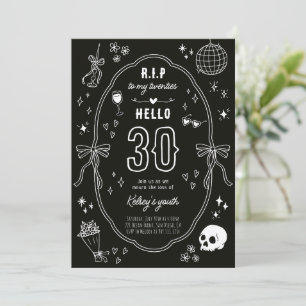 Invitation d'anniversaire Chic Gothique pour mes 2