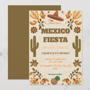 Invitation d'anniversaire colorée pour une fête me