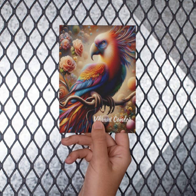 Invitation d'anniversaire Condor Vibrant Perché au (Créateur téléchargé)