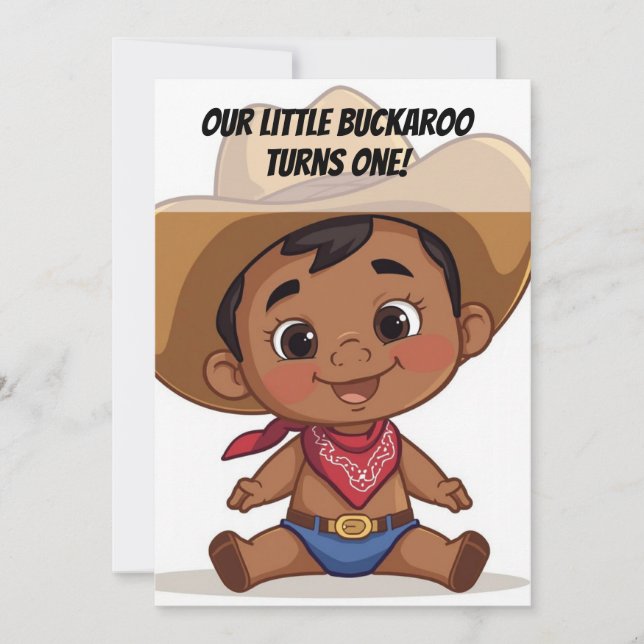 Invitation d'anniversaire Country Farm Baby (Devant)